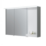 Viedrodinė spintelė Loft 100cm šviesiai pilka LED 